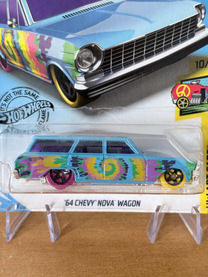 Hot Wheels Mainline / '64 Chevy Nova Wagon / 2017 HW Art Cars 10/10