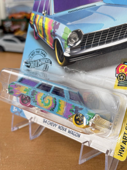 Hot Wheels Mainline / '64 Chevy Nova Wagon / 2017 HW Art Cars 10/10