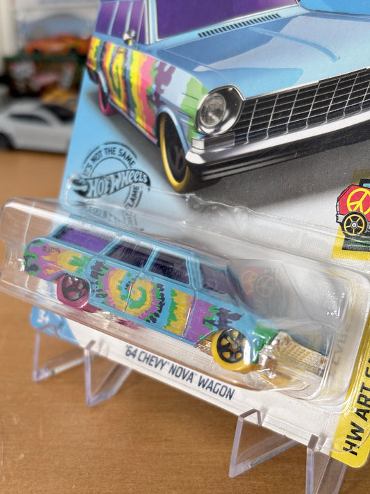Hot Wheels Mainline / '64 Chevy Nova Wagon / 2017 HW Art Cars 10/10