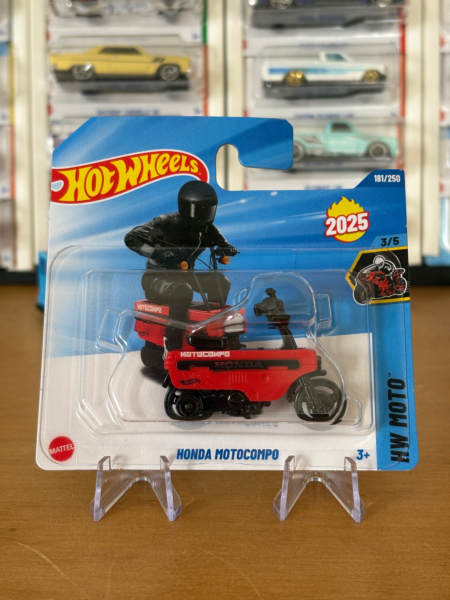 Hot Wheels Mainline / Honda Motocompo / 2025 HW: Moto 3/5 Short Card
