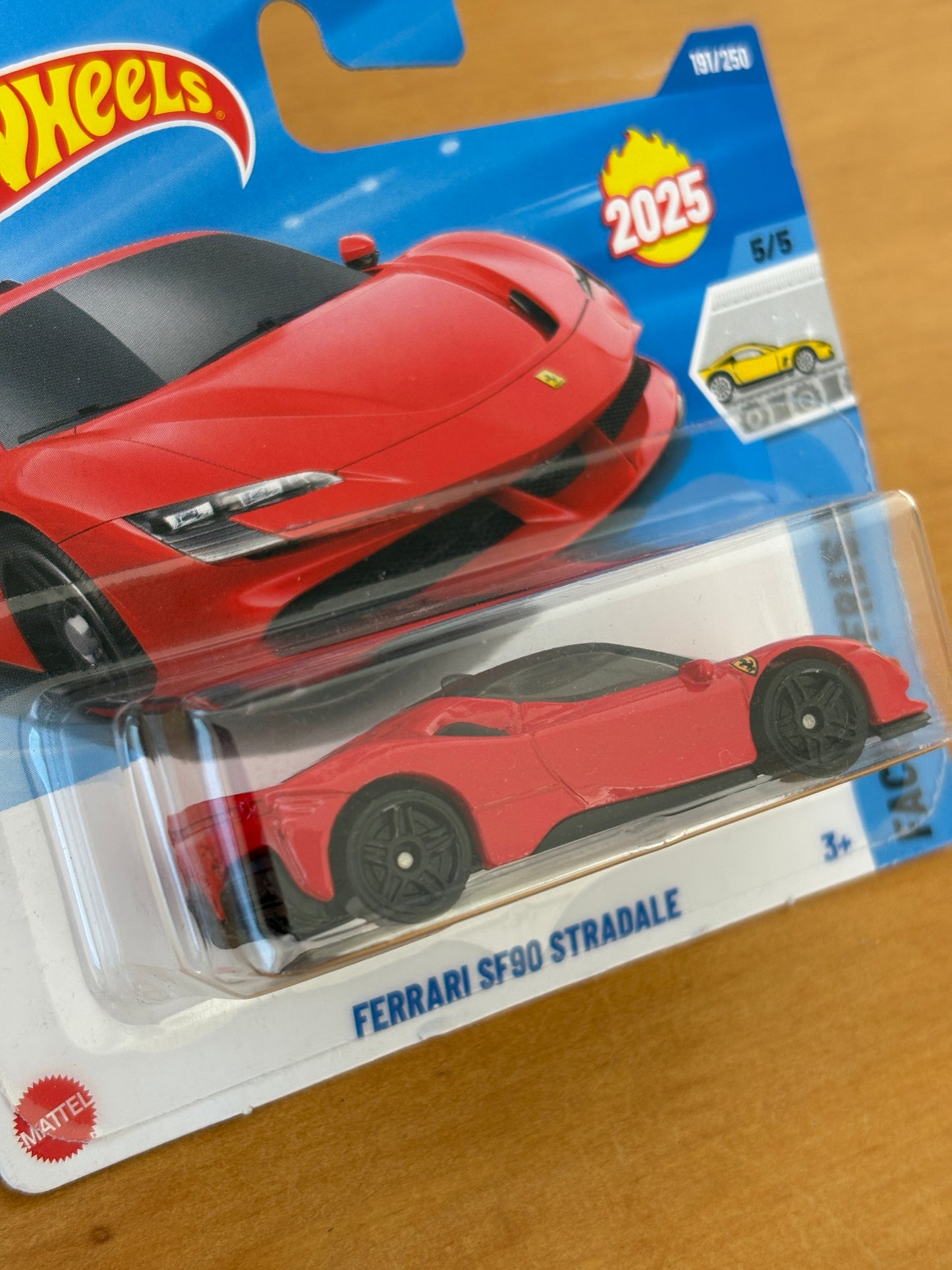 Hot Wheels Mainline / Ferrari SF90 Stredale / 2025 HW: Factory Fresh 5/5 Short Card