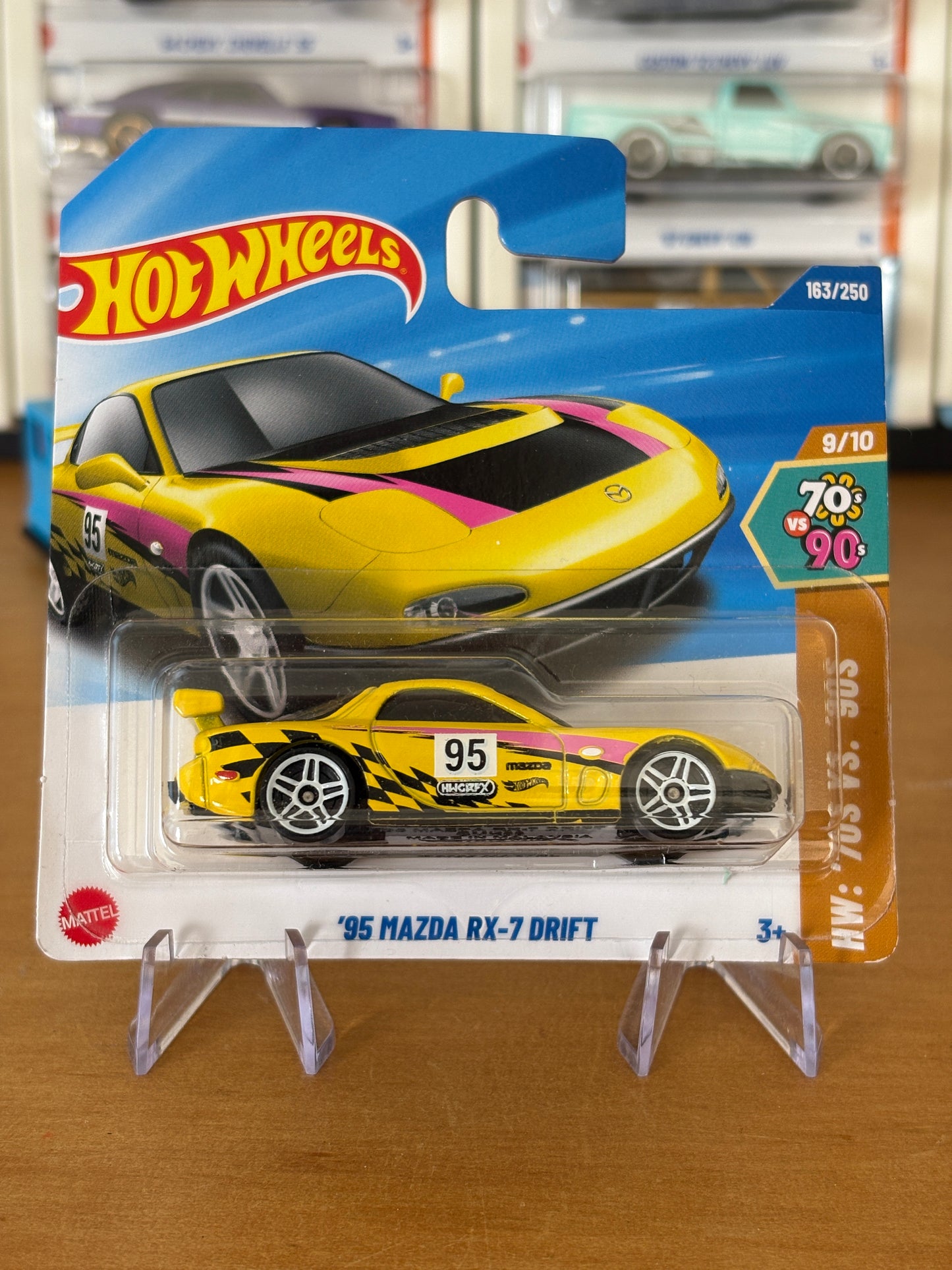 Hot Wheels Mainline / '95 Mazda RX-7 Drift / 2025 HW: 70's vs. 90's 9/10 Short Card