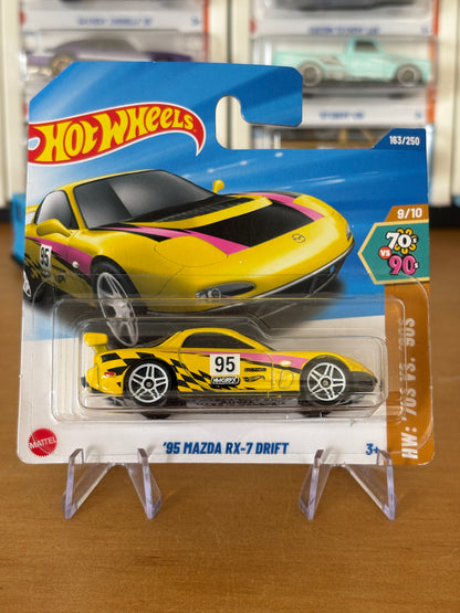 Hot Wheels Mainline / '95 Mazda RX-7 Drift / 2025 HW: 70's vs. 90's 9/10 Short Card