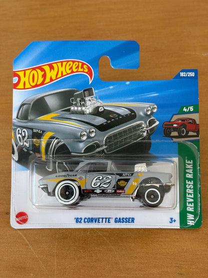 Hot Wheels Mainline / '62 Corvette Gasser / 2025 HW: Reverse Rake 4/5 Short Card