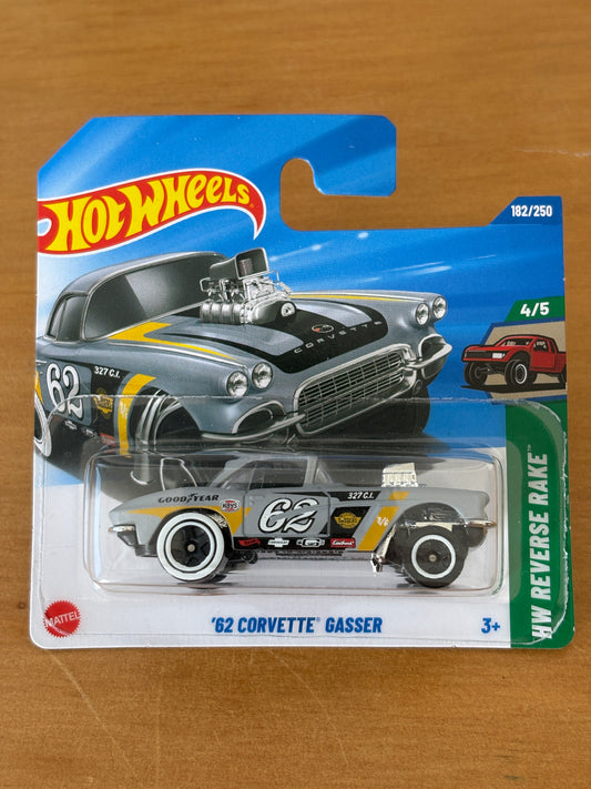 Hot Wheels Mainline / '62 Corvette Gasser / 2025 HW: Reverse Rake 4/5 Short Card