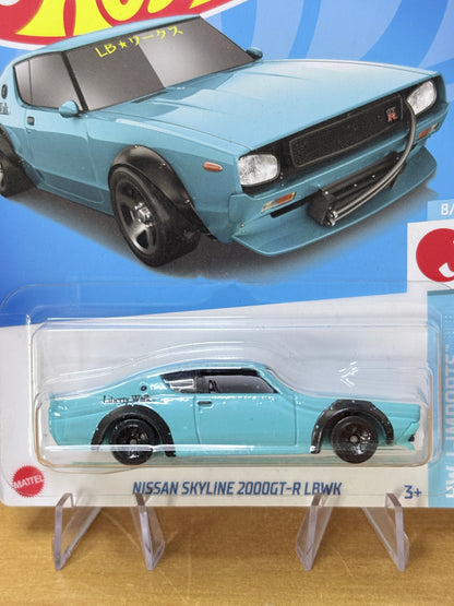 Hot Wheels Mainline | Nissan Skyline 2000 GT-R LBWK | 2022 J-Imports 8/10 BLUE