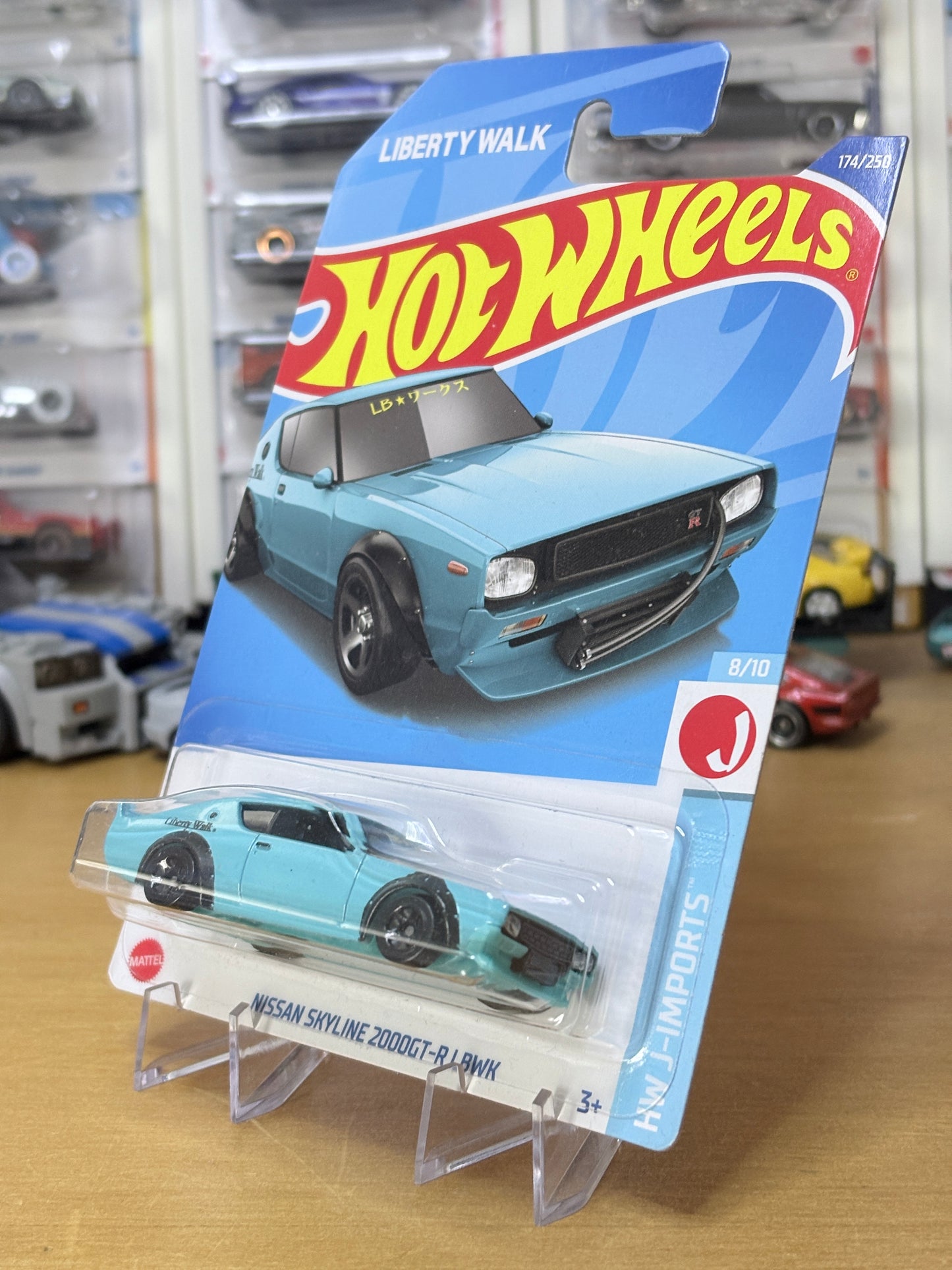 Hot Wheels Mainline | Nissan Skyline 2000 GT-R LBWK | 2022 J-Imports 8/10 BLUE