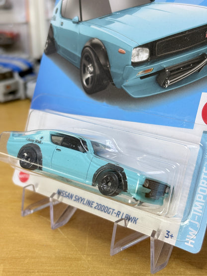 Hot Wheels Mainline | Nissan Skyline 2000 GT-R LBWK | 2022 J-Imports 8/10 BLUE