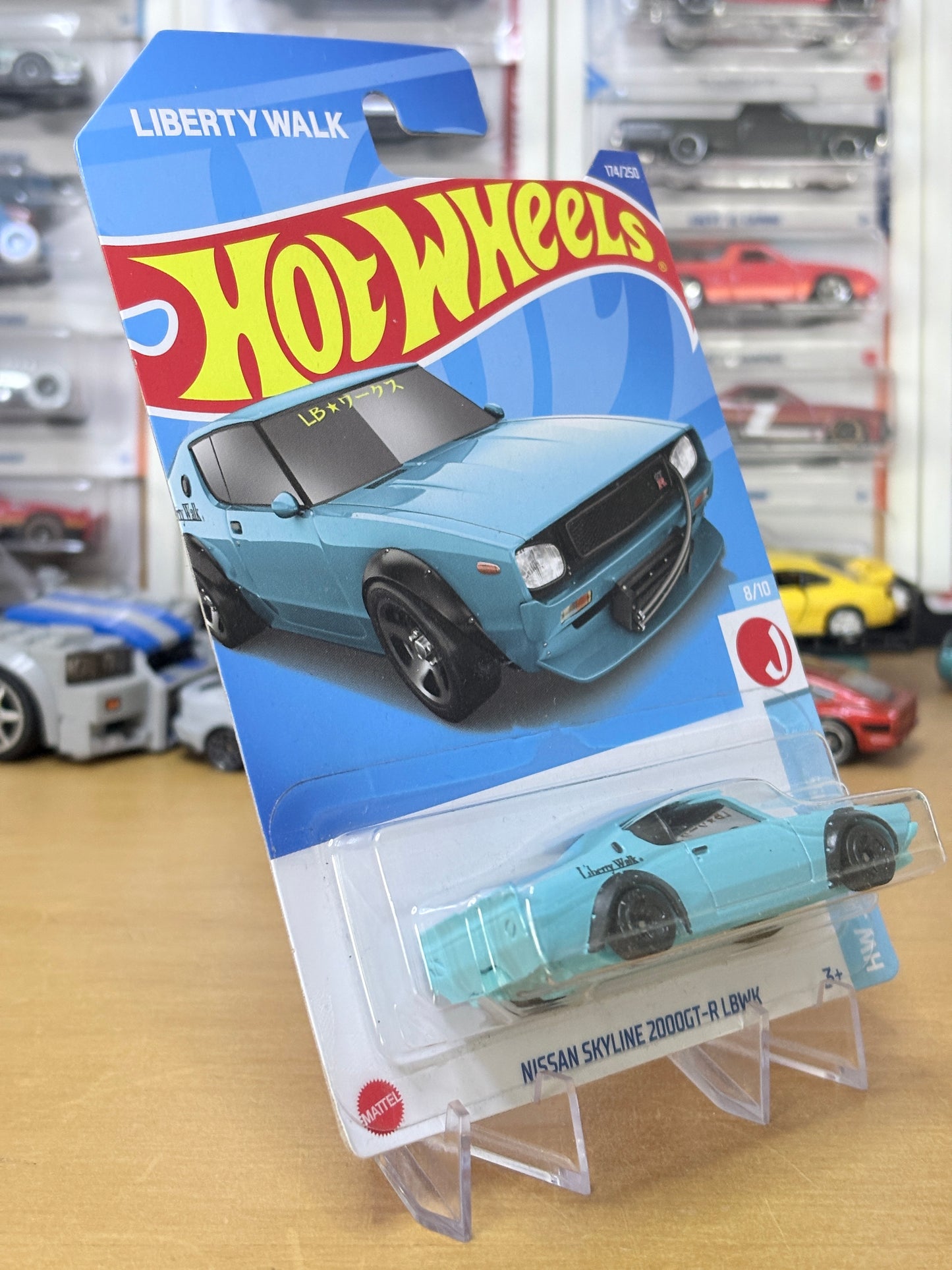 Hot Wheels Mainline | Nissan Skyline 2000 GT-R LBWK | 2022 J-Imports 8/10 BLUE