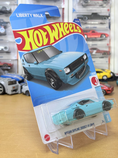 Hot Wheels Mainline | Nissan Skyline 2000 GT-R LBWK | 2022 J-Imports 8/10 BLUE