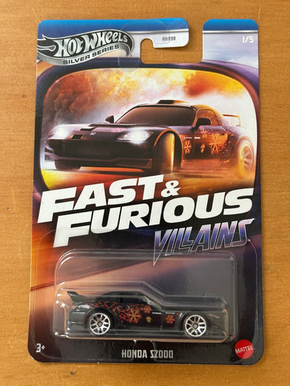 Hot Wheels Silver Series / Honda s2000 / 2025 Fast & Furious Villains Up 1/5