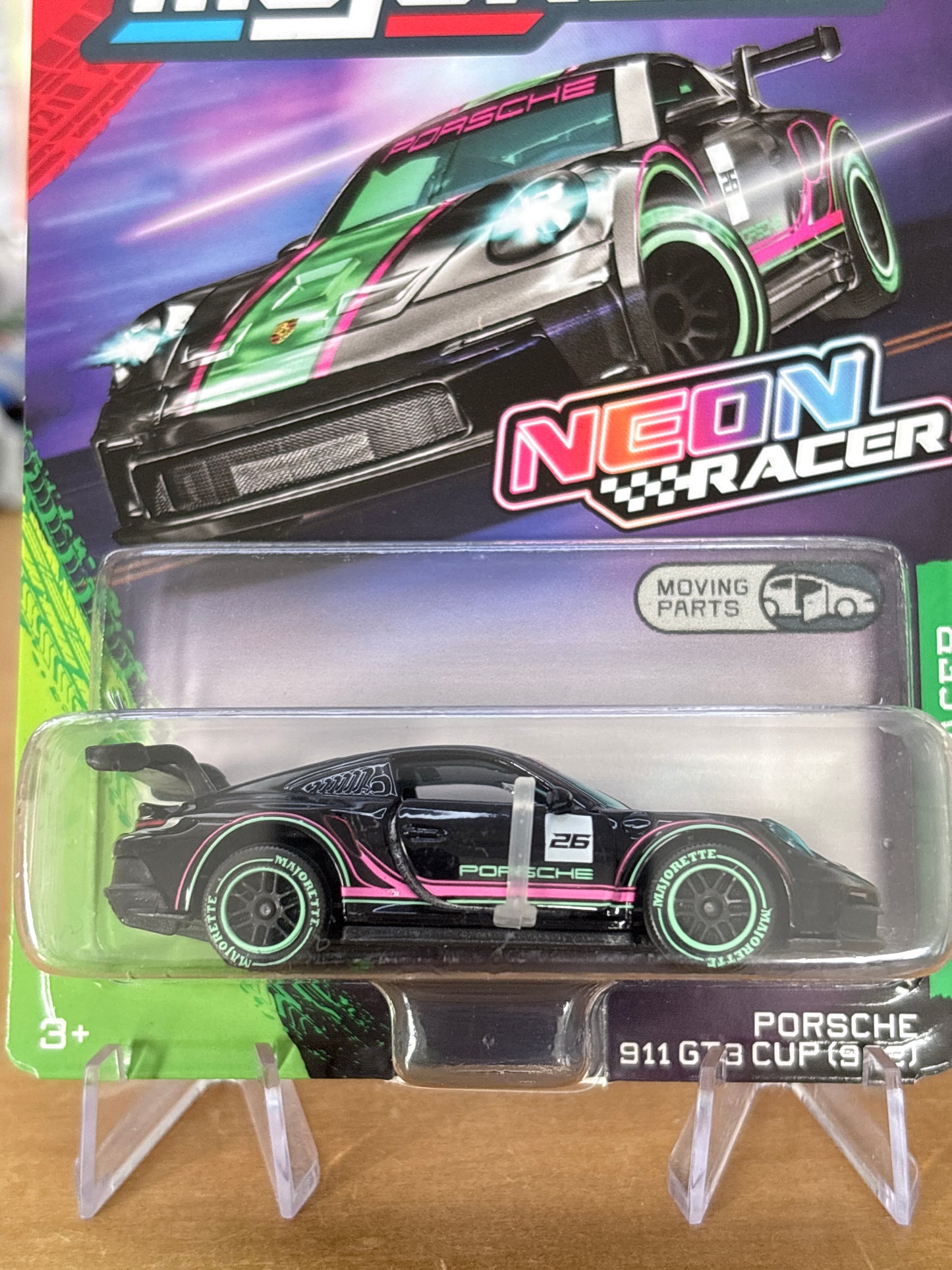 Majorette Neon Racers | Porsche 911 GT3 CUP | Moving Parts Premium