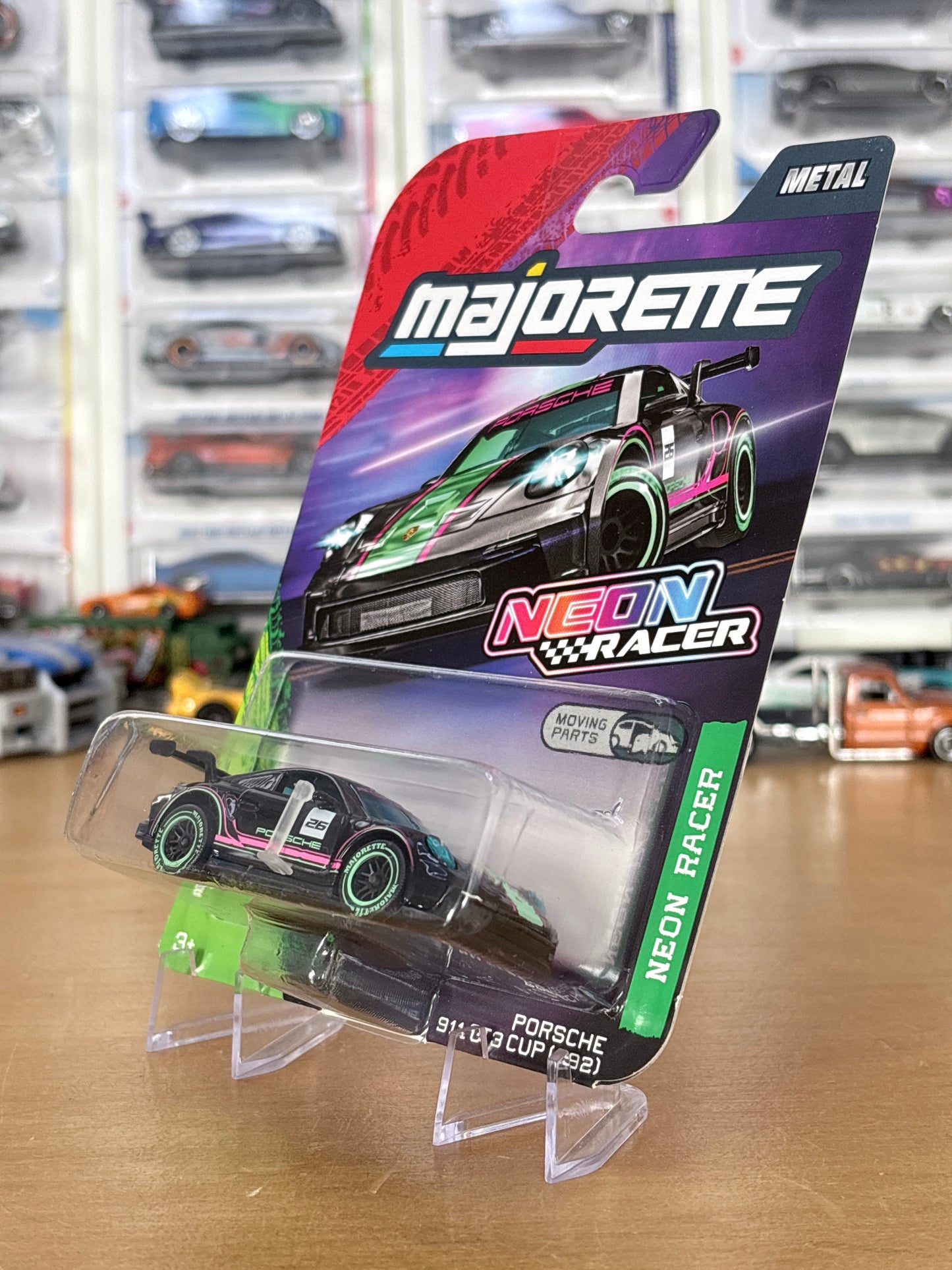 Majorette Neon Racers | Porsche 911 GT3 CUP | Moving Parts Premium