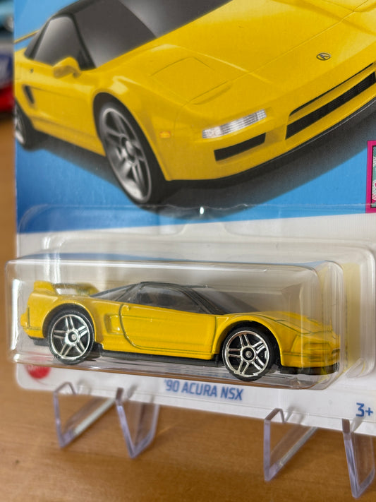 Hot Wheels Mainline / '90 Acura NSX / 2024 HW The 90s 175/250 (Yellow)