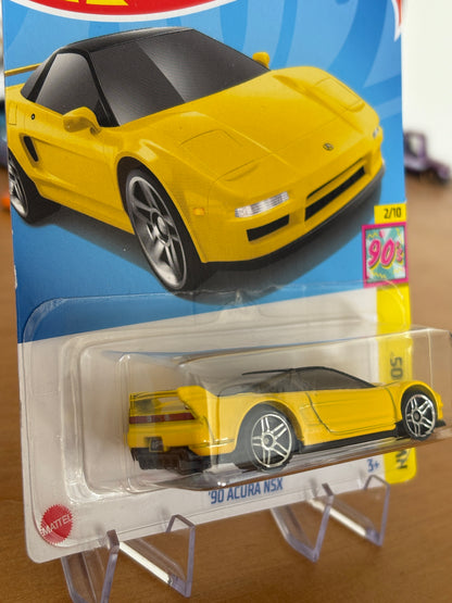 Hot Wheels Mainline / '90 Acura NSX / 2024 HW The 90s 175/250 (Yellow)