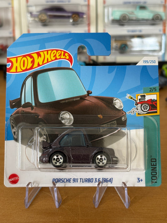 Hot Wheels Mainline / Porsche 911 Turbo 3.6 (964) / 2024 HW Tooned 2/5 Short Card