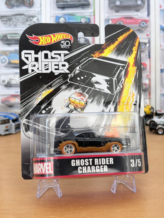 Hot Wheels Premium | Ghost Rider Charger | Marvel HW 50 Years 3/5