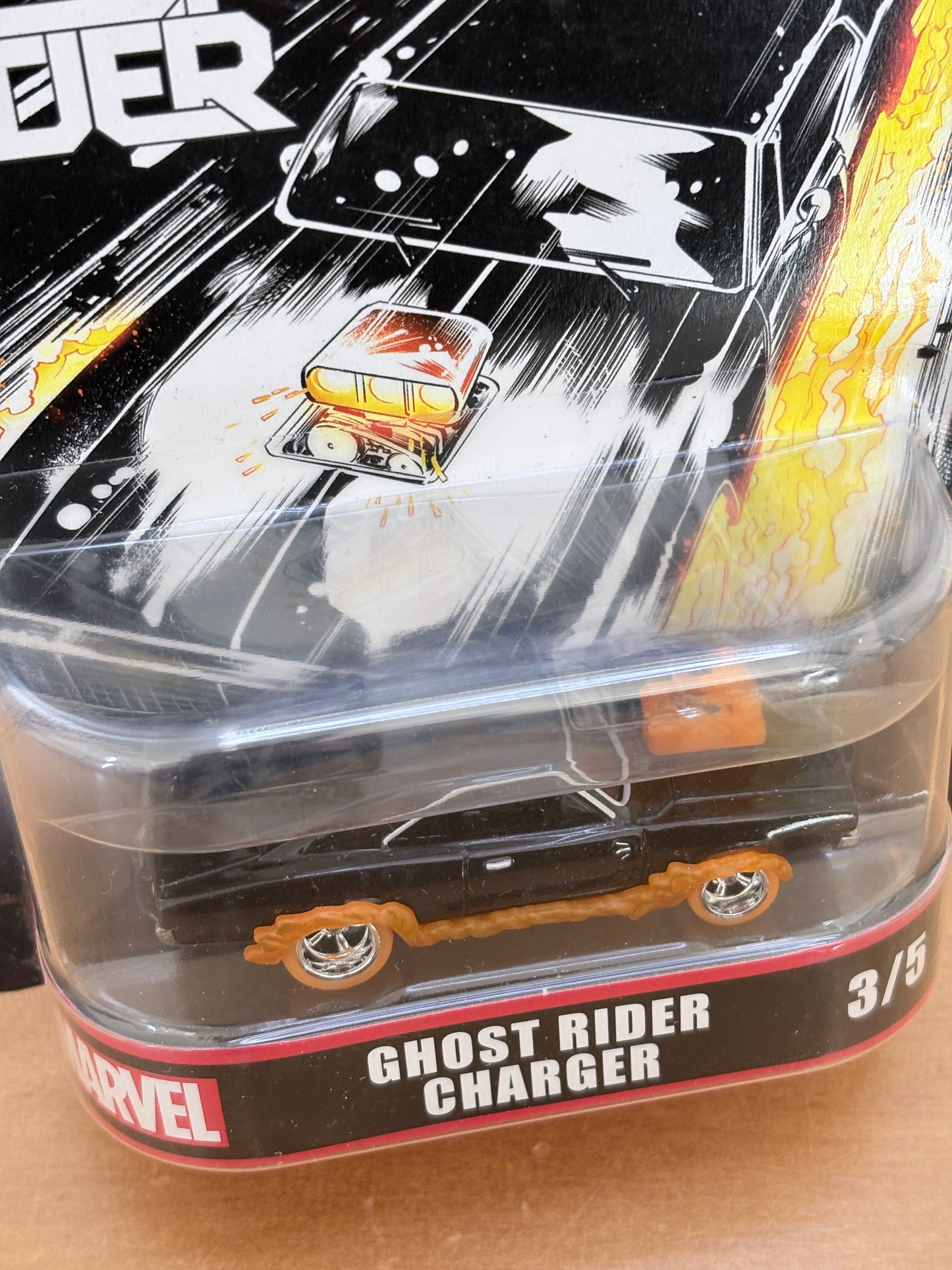 Hot Wheels Premium | Ghost Rider Charger | Marvel HW 50 Years 3/5