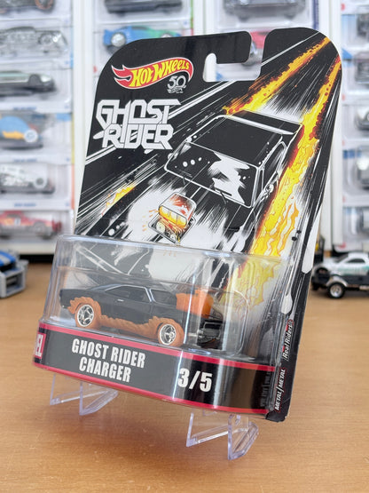 Hot Wheels Premium | Ghost Rider Charger | Marvel HW 50 Years 3/5