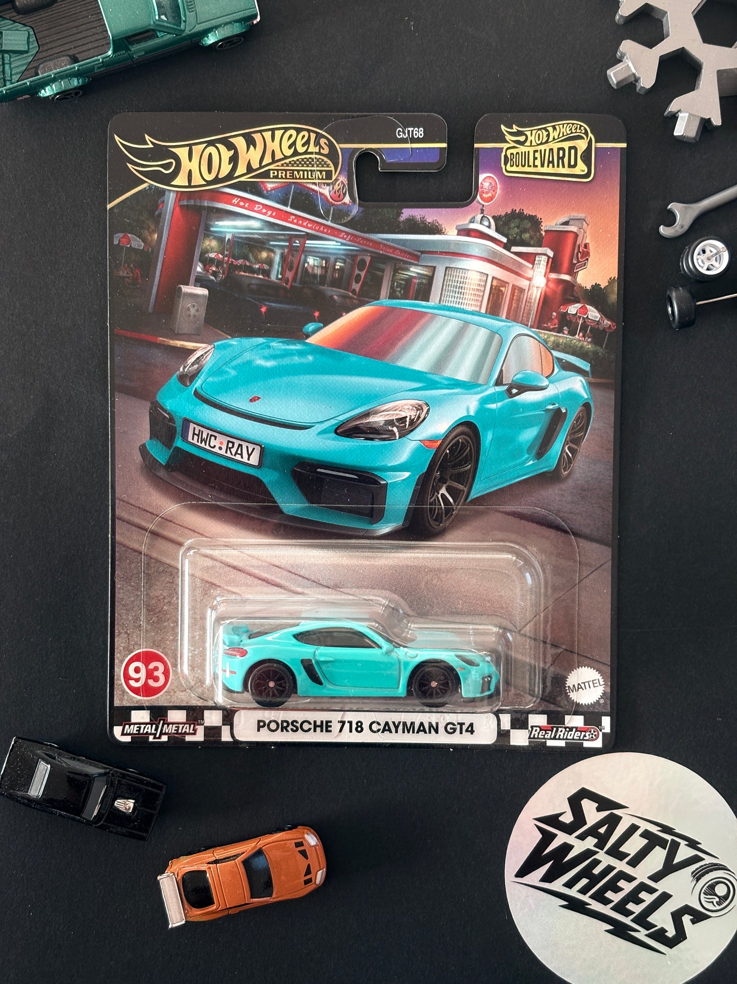 Hot Wheels Porsche 718 Cayman GT4 Boulevard #93 Premium Diecast