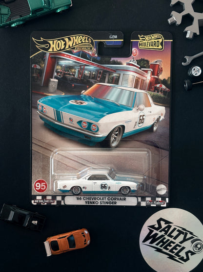 Hot Wheels '66 Chevrolet Corvair Yenko Stinger Boulevard #95 Premium Diecast