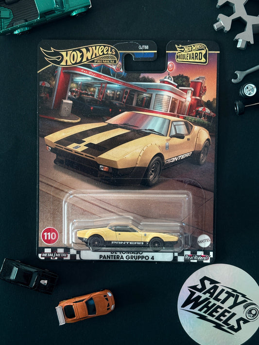 Hot Wheels De Tomaso Pantera Gruppo 4 Boulevard #110 Premium Diecast