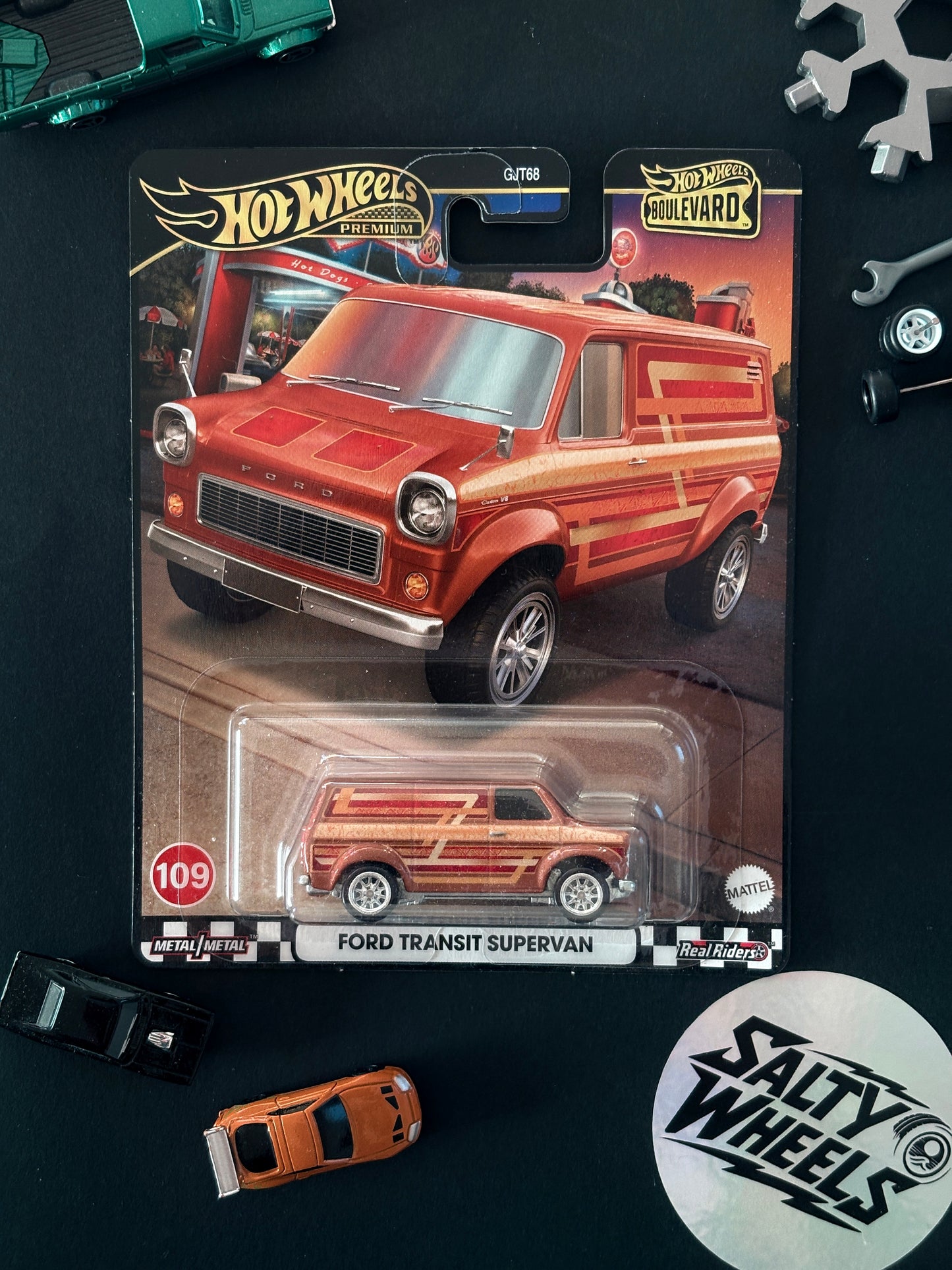 Hot Wheels Ford Transit Supervan Boulevard #109 Premium Diecast