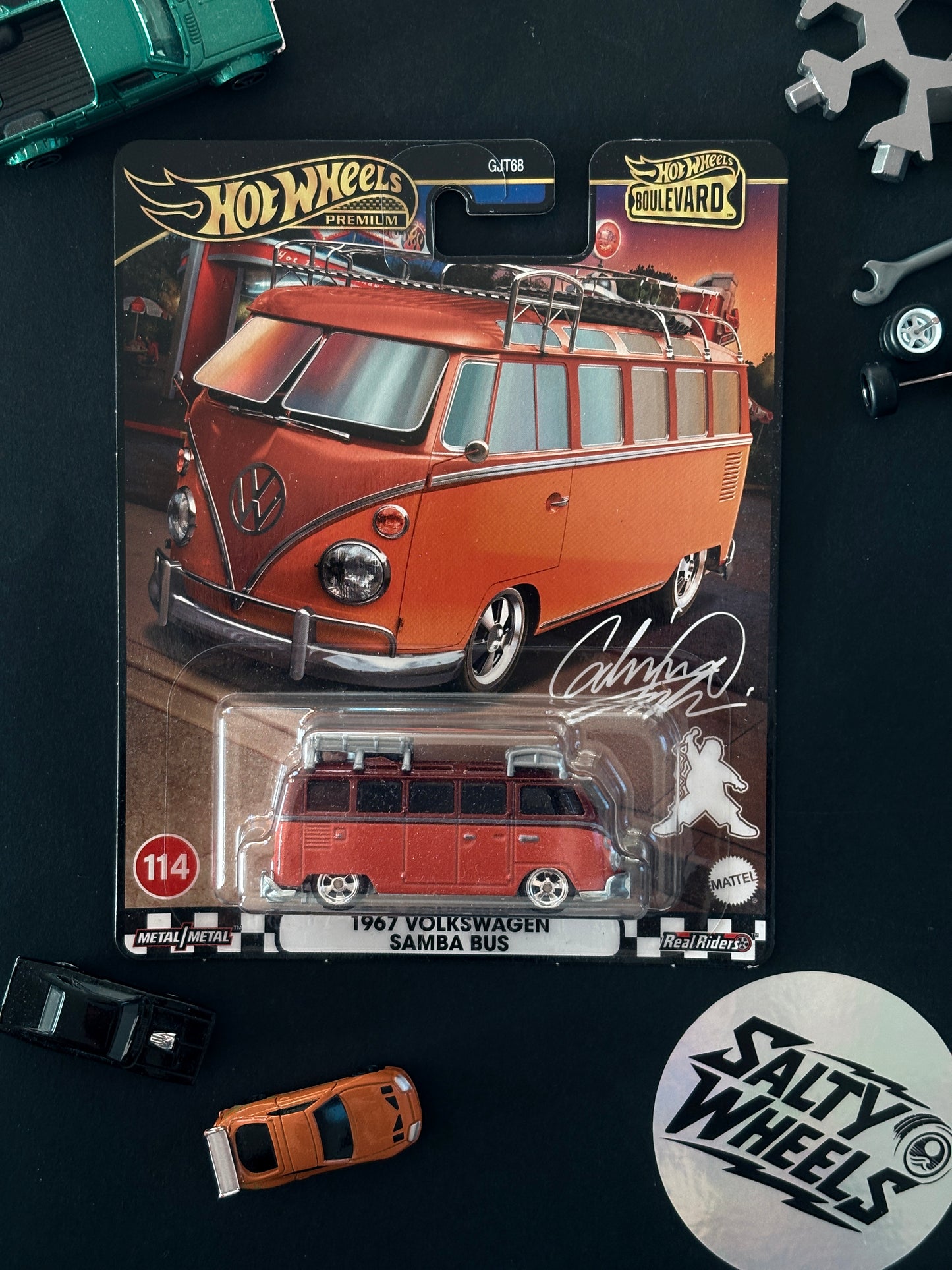 Hot Wheels 1967 Volkswagen Samba Bus Boulevard #114 Premium Diecast