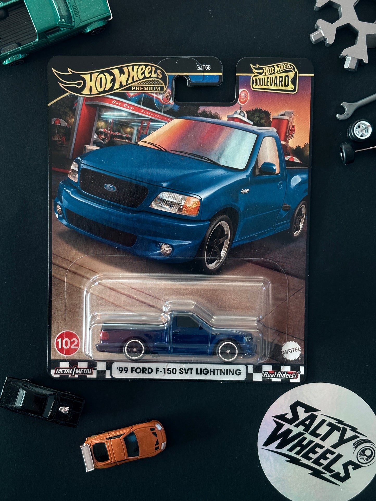 Hot Wheels '99 Ford F-150 SVT Lightning Boulevard #102 Premium Diecast