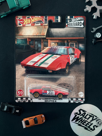 Hot Wheels De Tomaso Pantera Gruppo 4 Boulevard #59 Premium Diecast