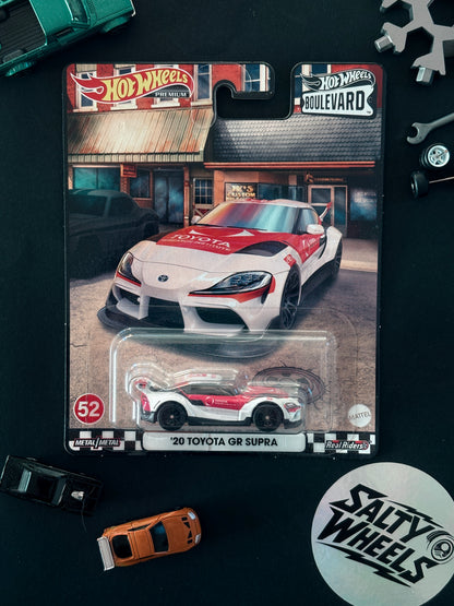 Hot Wheels '20 Toyota GR Supra Boulevard #52 Premium Diecast
