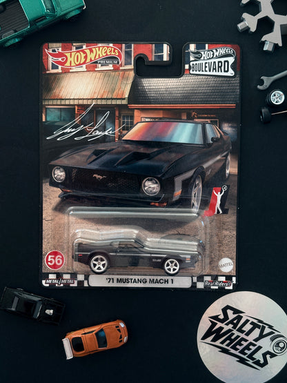 Hot Wheels '71 Mustang Mach 1 Boulevard #56 Premium Diecast