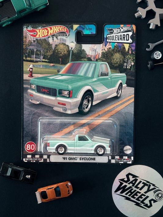 Hot Wheels '91 GMC Syclone Boulevard #80 Premium Diecast