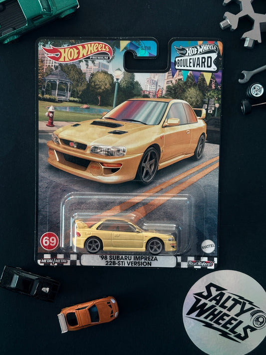 Hot Wheels '98 Subaru Impreza 22B-STI Version Boulevard #69 Premium Diecast