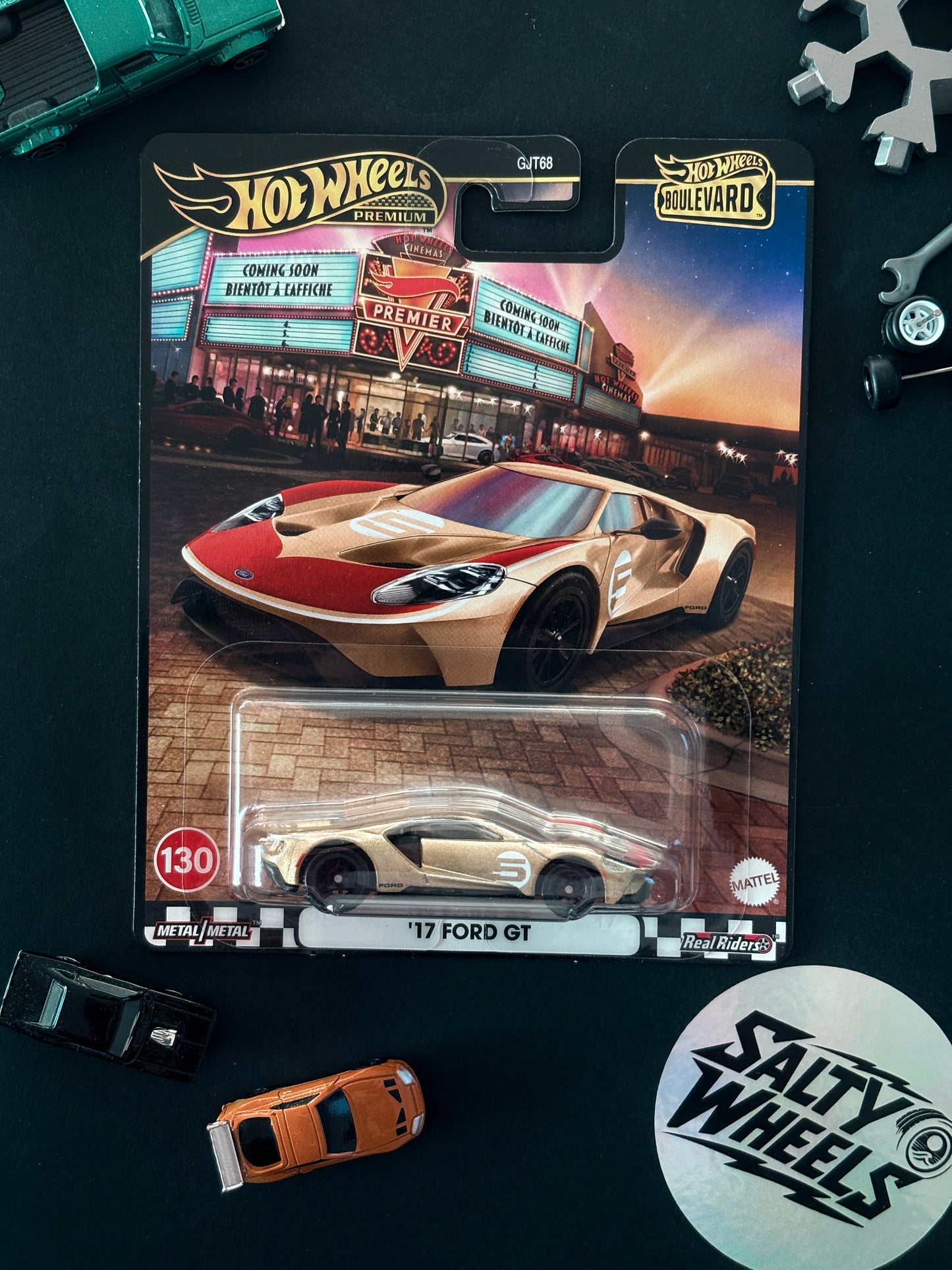 Hot Wheels '17 Ford GT Boulevard #130 Premium Diecast