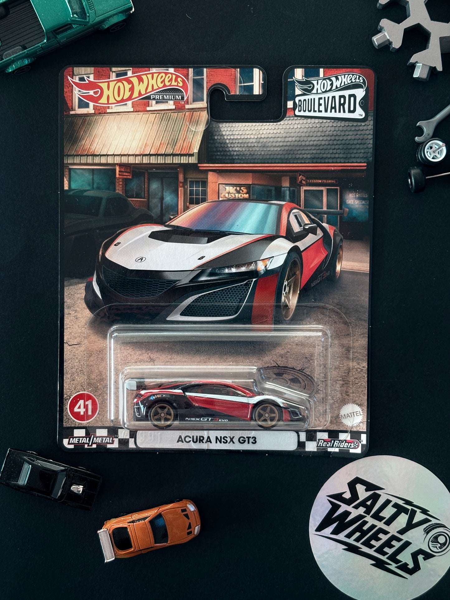 Hot Wheels Acura NSX GT3 Boulevard #41 Premium Diecast