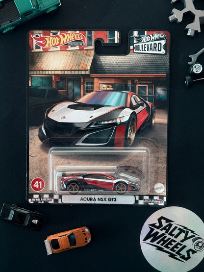Hot Wheels Acura NSX GT3 Boulevard #41 Premium Diecast