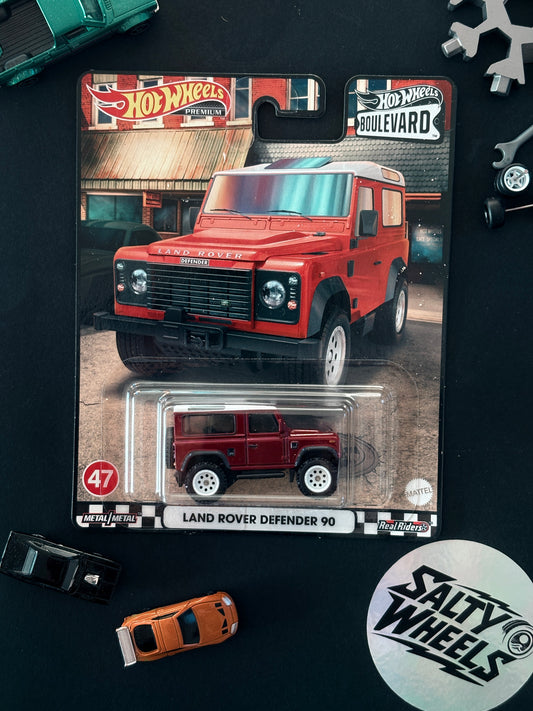 Hot Wheels Land Rover Defender 90 Boulevard #47 Premium Diecast