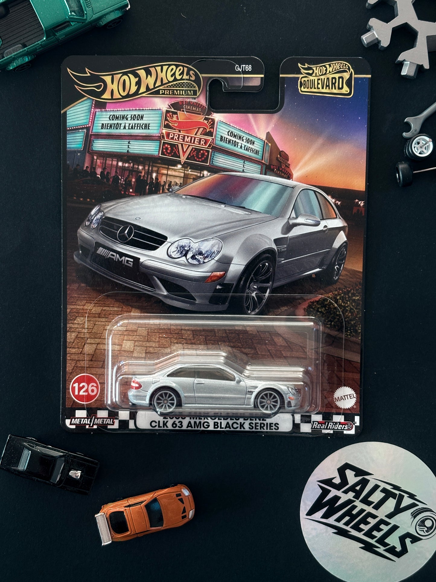 Hot Wheels Mercedes-Benz CLK 63 AMG Black Series Boulevard #126 Premium Diecast
