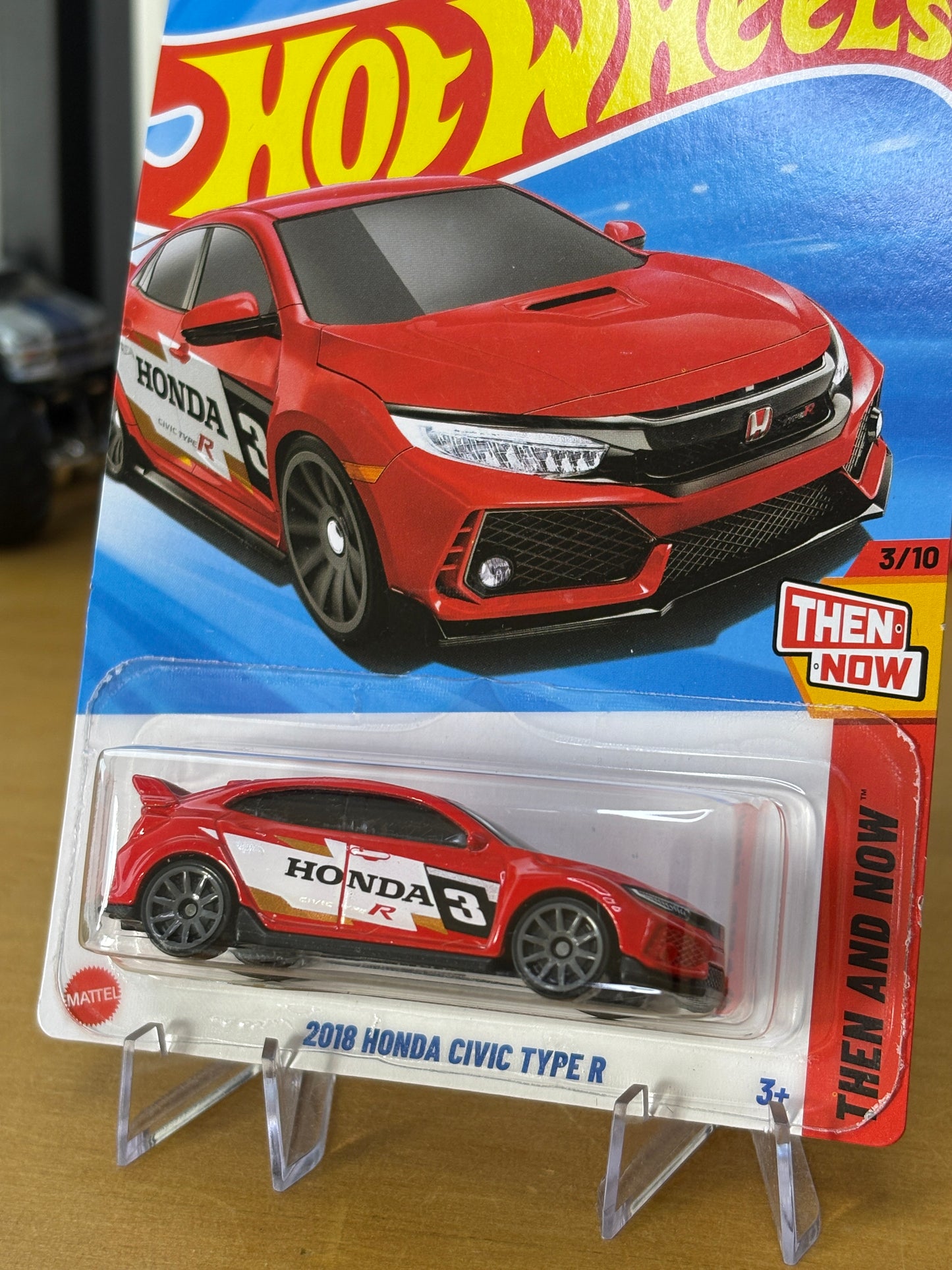 Hot Wheels Mainline / 2018 Honda Civic Type R / 2025 Then And Now 3/10