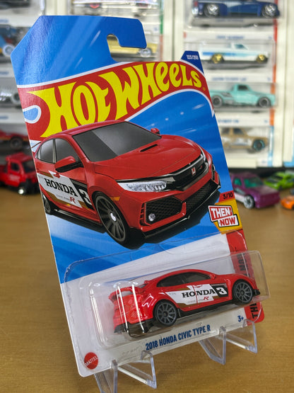 Hot Wheels Mainline / 2018 Honda Civic Type R / 2025 Then And Now 3/10