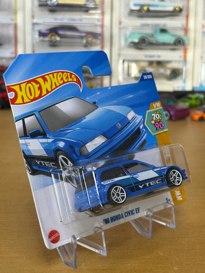 Hot Wheels Mainline / '90 Honda Civic EF / 2025 HW '70s vs '90s 1/10 Short Card