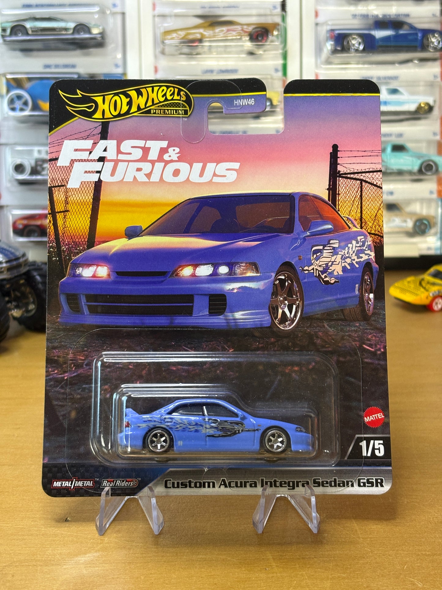 Hot Wheels Premium / Custom Acura Integra Sedan GSR / 2024 HW Fast & Furious 1/5