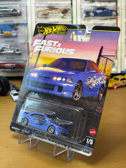 Hot Wheels Premium / Custom Acura Integra Sedan GSR / 2024 HW Fast & Furious 1/5