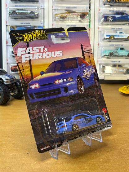 Hot Wheels Premium / Custom Acura Integra Sedan GSR / 2024 HW Fast & Furious 1/5