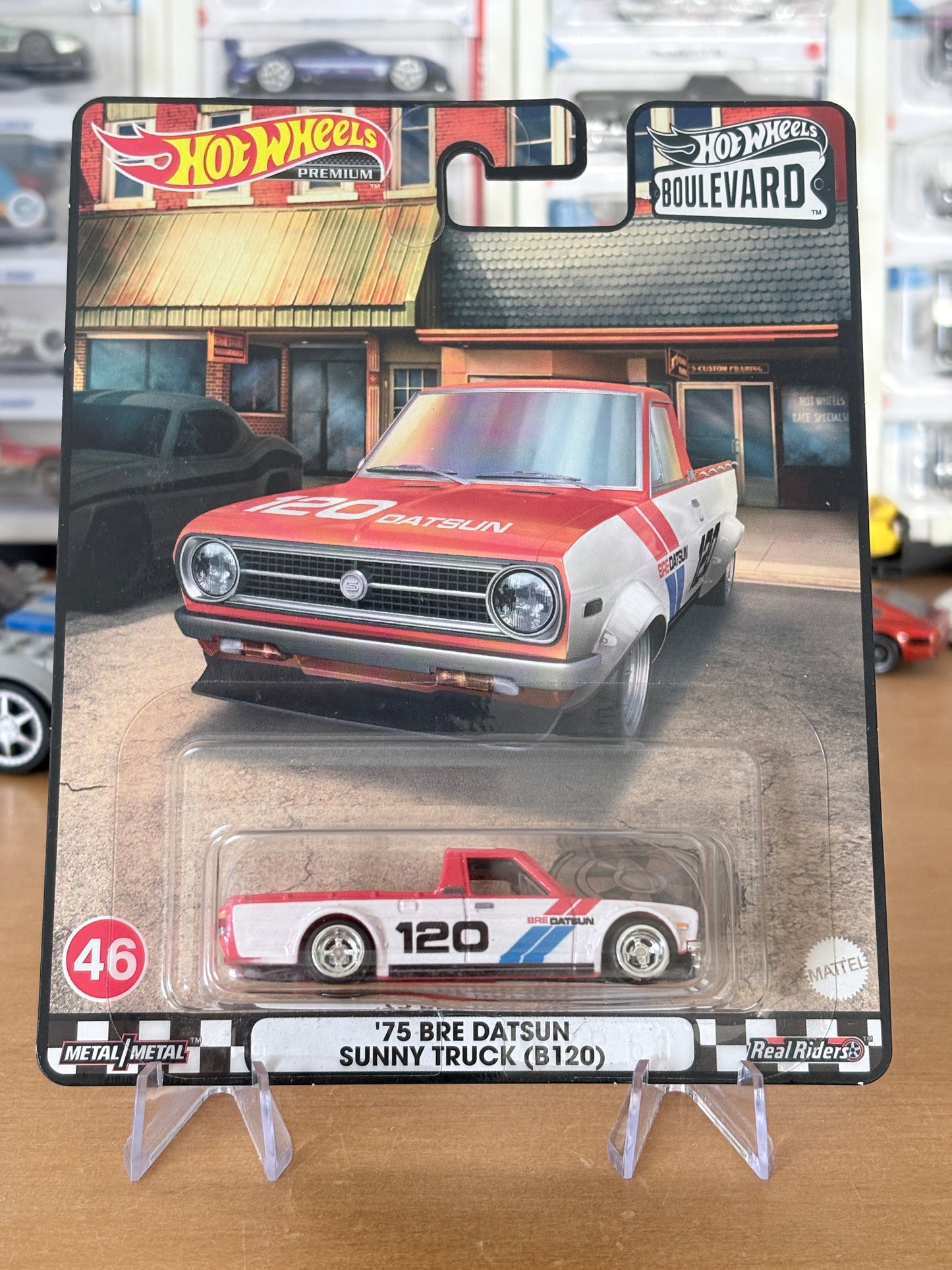 Hot Wheels '75 BRE Datsun Sunny Truck (B120) Boulevard #46 Premium Diecast