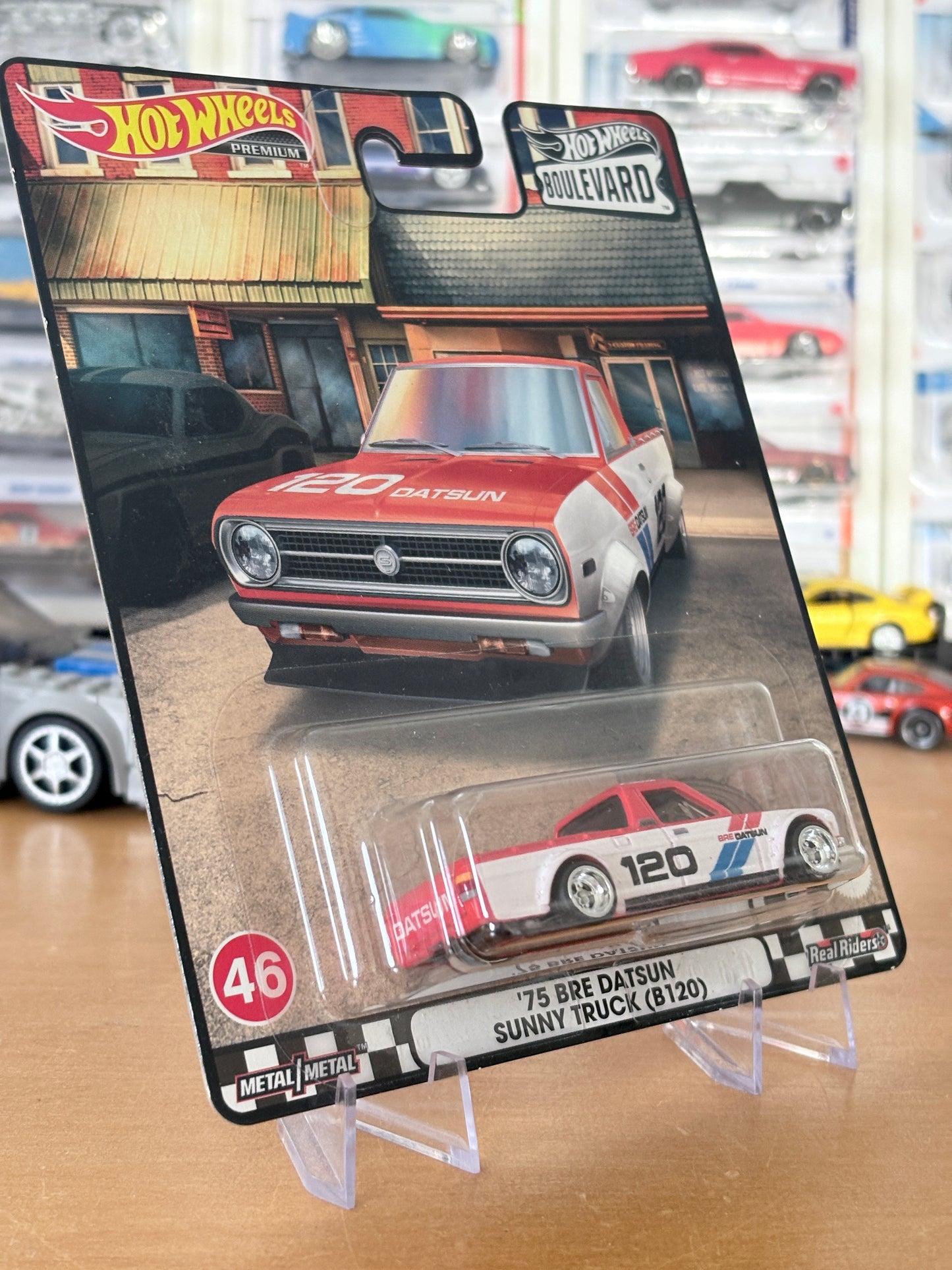 Hot Wheels '75 BRE Datsun Sunny Truck (B120) Boulevard #46 Premium Diecast