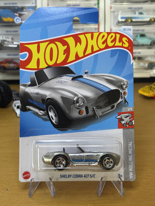 Hot Wheels Mainline / Shelby Cobra 427 S/C / 2024 HW Rolling Metal 1/5