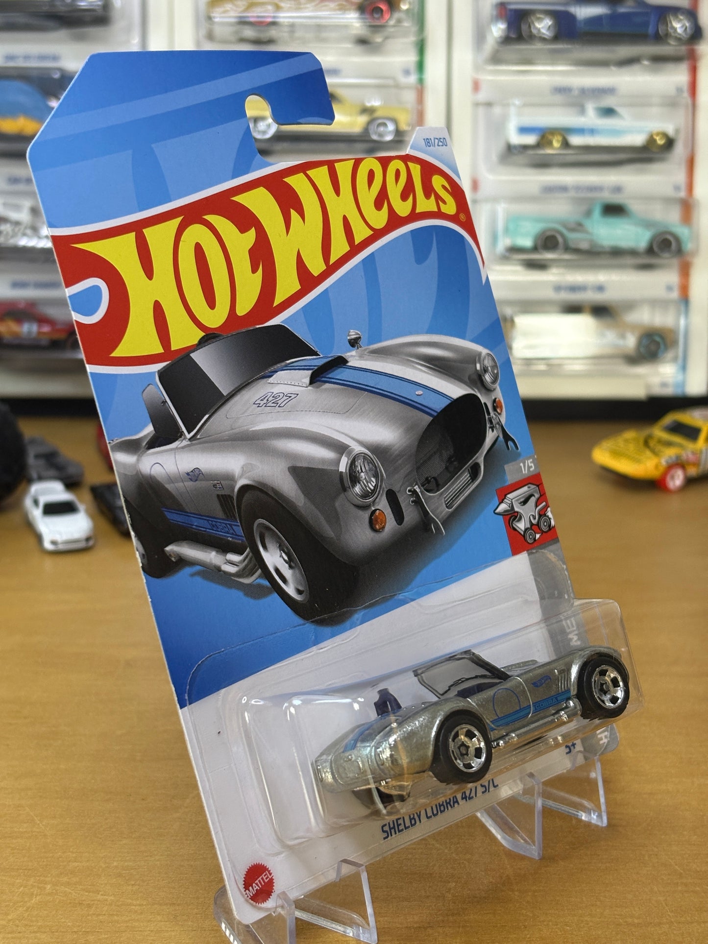 Hot Wheels Mainline / Shelby Cobra 427 S/C / 2024 HW Rolling Metal 1/5
