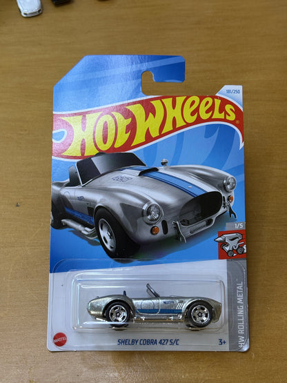 Hot Wheels Mainline / Shelby Cobra 427 S/C / 2024 HW Rolling Metal 1/5